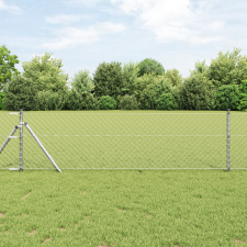 vidaXL Lánckerítés 0.6x10 m Galvanizált Acél építőanyag