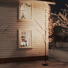 vidaXL LED-es cseresznyevirágfa 672 meleg fehér LED-del 400 cm műfenyő