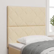 vidaXL LED Fejtámla Gyémánt Blokk Minta Krém 100 cm Szövet ágy és ágykellék