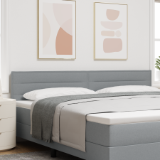 vidaXL LED fejtámla világosszürke 200 cm szövet ágy és ágykellék