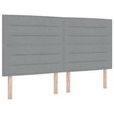 vidaXL LED fejtámla világosszürkében, 90 cm szövet (3338300) ágy és ágykellék