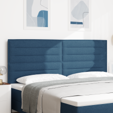 vidaXL LED Fejtámla vonalak dizájn Kék 100 cm Textil ágy és ágykellék