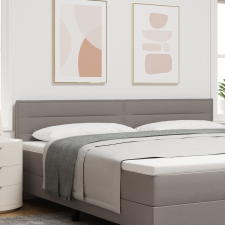 vidaXL LED Fejtámla Vonalkialakítás Taupe 200 cm Szövet ágy és ágykellék