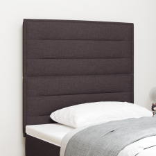 vidaXL LED Főtámla Vonal Design Sötétbarna 90 cm Szövet ágy és ágykellék