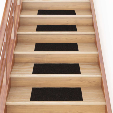 vidaXL Lépcsőszőnyeg - 30 db - Sötétbarna - Öntapadós - 60x25cm lakástextília