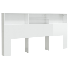 vidaXL magasfényű fehér áthidaló szekrény 200 x 19 x 103,5 cm (811895) ágy és ágykellék