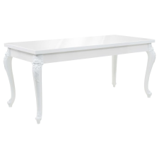 vidaXL Magasfényű fehér étkezőasztal 179 x 89 x 81 cm bútor