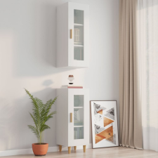 vidaXL magasfényű fehér faliszekrény 34,5 x 34 x 90 cm bútor