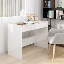 vidaXL magasfényű fehér forgácslap íróasztal 101 x 50 x 76,5 cm íróasztal