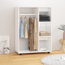 vidaXL magasfényű fehér forgácslap ruhásszekrény 80 x 40 x 110 cm bútor