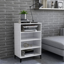 vidaXL magasfényű fehér forgácslap tálalószekrény 57 x 35 x 90 cm bútor