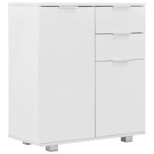 vidaXL magasfényű fehér forgácslap tálalószekrény 71 x 35 x 80 cm (283715) bútor