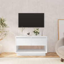 vidaXL magasfényű fehér forgácslap TV-szekrény 70 x 41 x 44 cm bútor