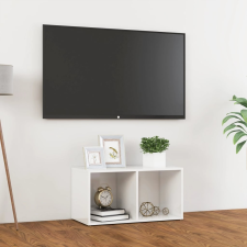 vidaXL magasfényű fehér forgácslap TV-szekrény 72 x 35 x 36,5 cm bútor