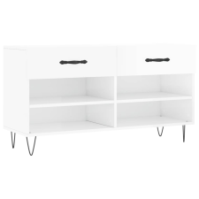 vidaXL magasfényű fehér műfa cipőpolc 102x35x55 cm (829734) bútor