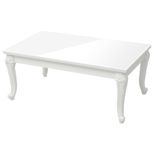 vidaXL magasfényű fehér műfa dohányzóasztal 100 x 50 x 42 cm (358560) bútor