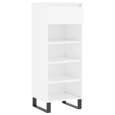 vidaXL magasfényű fehér szerelt fa cipőszekrény 40x36x105 cm (831470) bútor