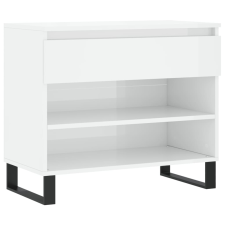 vidaXL magasfényű fehér szerelt fa cipőszekrény 70 x 36 x 60 cm (831446) bútor