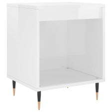 vidaXL magasfényű fehér szerelt fa éjjeliszekrény 40x35x50 cm (830704) bútor