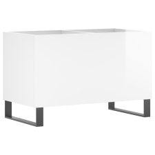 vidaXL magasfényű fehér szerelt fa hanglemezszekrény 74,5x38x48 cm (831734) bútor