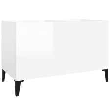 vidaXL magasfényű fehér szerelt fa hanglemezszekrény 74,5x38x48 cm (831967) bútor
