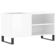 vidaXL magasfényű fehér szerelt fa hanglemezszekrény 85x38x48 cm (831710) bútor
