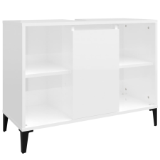 vidaXL magasfényű fehér szerelt fa mosdószekrény 80 x 33 x 60 cm (821294) fürdőszoba bútor