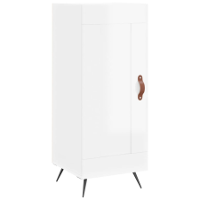 vidaXL magasfényű fehér szerelt fa tálalószekrény 34,5 x 34 x 90 cm (830414) bútor