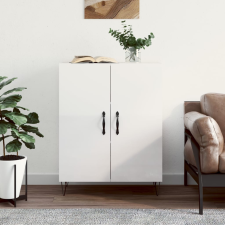 vidaXL magasfényű fehér szerelt fa tálalószekrény 69,5 x 34 x 90 cm bútor