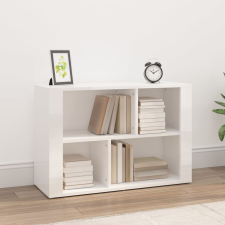 vidaXL magasfényű fehér szerelt fa tálalószekrény 80x30x54 cm bútor