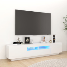vidaXL magasfényű fehér TV-szekrény LED-lámpákkal 180 x 35 x 40 cm bútor