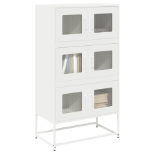 vidaXL Magastábla Fehér 68x39x123 cm Acél bútor