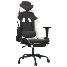 vidaXL masszázs funkciós Gamer szék #fekete-fehér forgószék