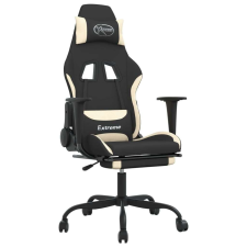 vidaXL masszázs funkciós Gamer szék #fekete-krémszínű forgószék