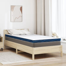 vidaXL Matracpárnák Fehér és kék 90 x 190 cm lakástextília