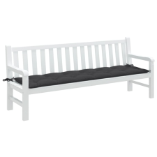 vidaXL Melange antracitszürke szövet kerti padpárna 200 x 50 x 7 cm lakástextília