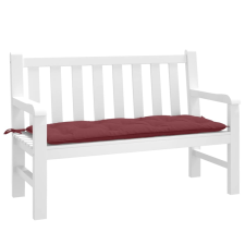 vidaXL melange bordó szövet kerti padpárna 120 x 50 x 7 cm lakástextília