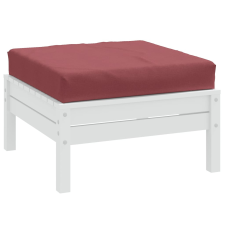 vidaXL Melange bordó szövet raklappárna 60 x 60 x 10 cm lakástextília