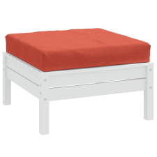 vidaXL Melange piros szövet raklappárna 60 x 60 x 10 cm lakástextília