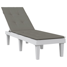 vidaXL melange sötétszürke szövet nyugágypárna (75+105) x 50 x 3 cm kerti bútor