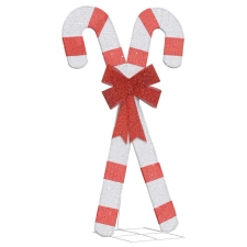 vidaXL meleg fehér karácsonyi dekoráció Candy Cane 50 LED karácsonyi dekoráció