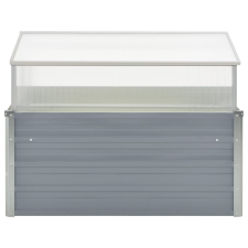 vidaXL melegház horganyzott acélból 100 x 100 x 85 cm szürke  (42406) kerti tárolás