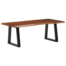 vidaXL mézbarna tömör akácfa dohányzóasztal 110 x 55 x 40 cm bútor