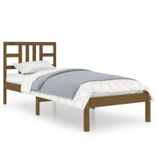 vidaXL mézbarna tömör fa ágykeret 100 x 200 cm (3105398) ágy és ágykellék