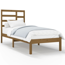 vidaXL mézbarna tömör fa ágykeret 100 x 200 cm (3105788) ágy és ágykellék