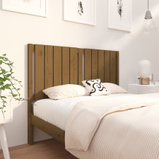 vidaXL mézbarna tömör fenyőfa ágyfejtámla 125,5x4x100 cm ágy és ágykellék