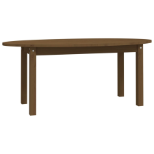 vidaXL mézbarna tömör fenyőfa dohányzóasztal 110 x 55 x 45 cm (822345) bútor
