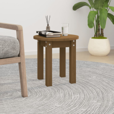 vidaXL mézbarna tömör fenyőfa dohányzóasztal Ø 35 x 35 cm bútor