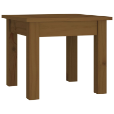 vidaXL mézbarna tömör fenyőfa dohányzóasztal 35 x 35 x 30 cm (814222) bútor