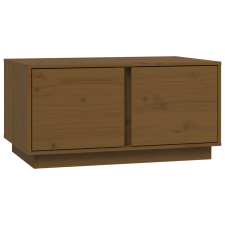 vidaXL mézbarna tömör fenyőfa dohányzóasztal 80 x 50 x 40 cm (814422) bútor